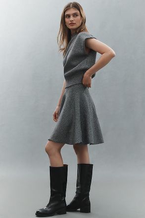 Essentiel Icing Knit Flared Mini Skirt