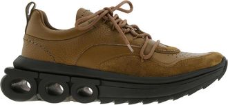 Ferragamo Olive Nima Running Sneakers, Size 7