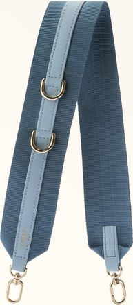 Furla Fiona Tracolla Toni Carta Da Zucchero Multicolore Nastro Tessuto + Pelle Di Vitello Sidney Donna