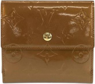 Louis Vuitton Pre-owned Monogram Vernis Compact Wallet - Dames - Vintage Accessoires - Bruin - ONE Size - Vintage