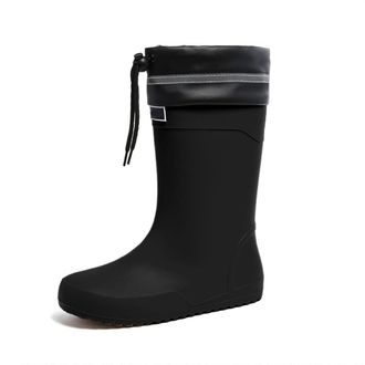 Generic Wellies Women Waterproof Wellington Boots Women Fashion Chelsea Welly Boots Rain Shoes Wide Fit Shoes Womens Mid-Calf Length Booties for Yard Work, Tr