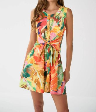 Hutch Mio Mini Dress In Hothouse Tropical
