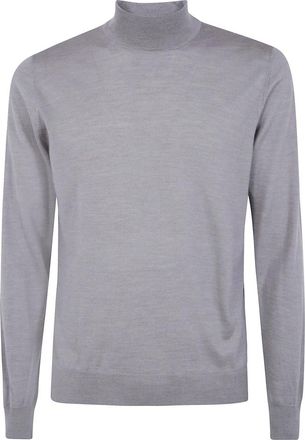 Gran Sasso Jersey de cuello alto de manga larga - Knitwear - Hombre - Gris - XL