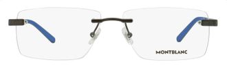 Montblanc MB0105O Rimless Metal Eyeglasses - Black