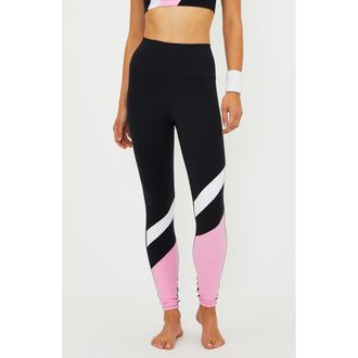 Beach Riot Rio Colorblock Leggings in Prism Pink at Nordstrom Rack, Size Medium