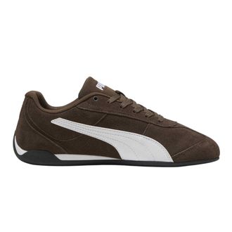 Puma Dames/Dames Replicatch Su&egrave;de Trainers (Bruin/Wit)
