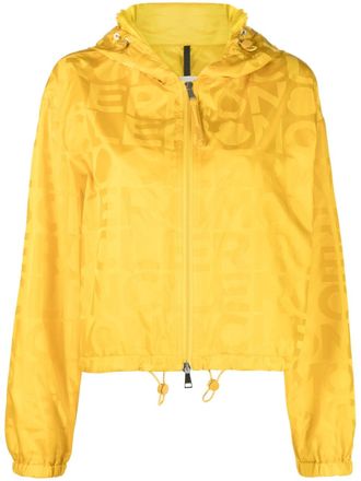Moncler Giacca a vento Vernant con stampa - Giallo
