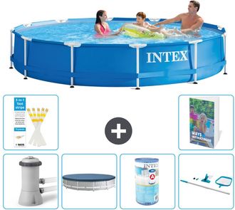 Intex Piscina Con Estructura Redonda - 366x76 Cm - 7-piezas S304
