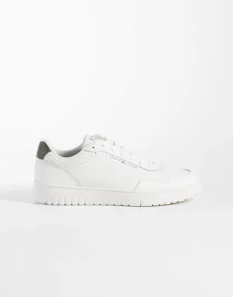 Tommy Hilfiger sneakers in pelle bianche-Bianco