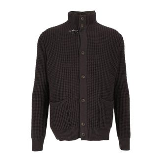 Fay Cardigan Gilet Stacc. F.8 - Knitwear - Hombre - Marr&oacute;n - L