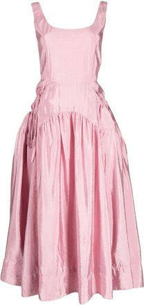 Rejina Pyo Erica sleeveless pleated midi dress - women - Viscose/Nylon/Viscose/Polyester - 14 - Pink