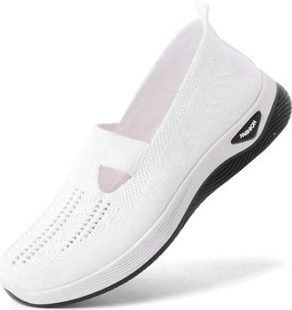 Generic Womens Summer Mesh Slip-On Sneakers, Round Toe Glitter Breathable Casual Shoes, Anti-Slip Comfort Walking Shoes, Lightweight Fashion Easy-On Flats