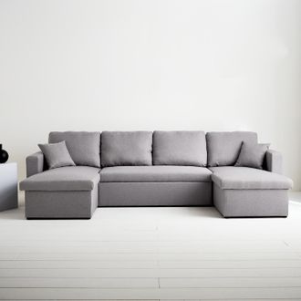 Sweeek Divano Letto Panoramico In Tessuto, 4 Posti