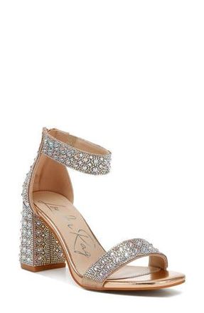 London Rag Cady Embellished Sandal in Rose Gold at Nordstrom Rack, Size 6