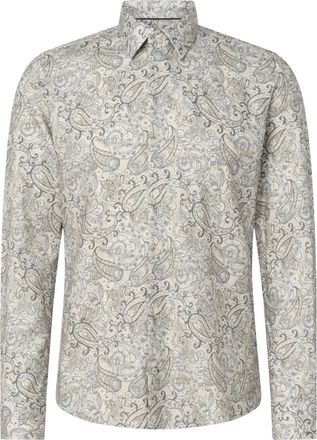 Joop JSH-278Pio Shirt - Heren - Casual Overhemden - Grijs - L - Katoen - Overhemden