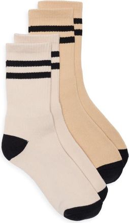 BP. Assorted 2-Pack Varsity Stripe Crew Socks in Multi at Nordstrom