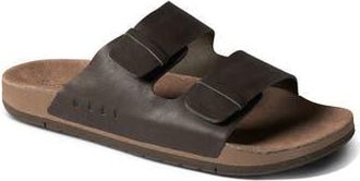 Reef Ojai Two-Bar Slide Sandal in Brown Leather at Nordstrom Rack, Size 11