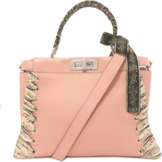 Fendi Pre-owned Handbags, female, Pink, Size: ONE SIZE Pre-owned Leather fendi-bags