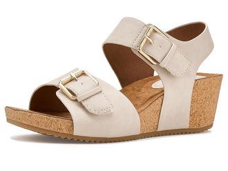 S&ouml;fft Emylee Womens Wedge Shoes Bone : 6.5 M, Rubber/Suede