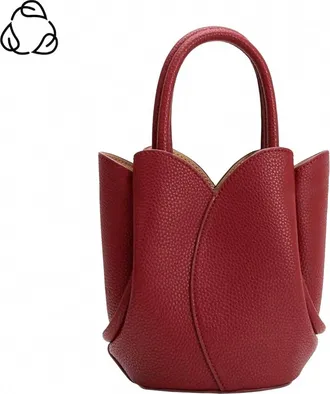 Melie Bianco Womens Tulip Mini Handle Bag In Red