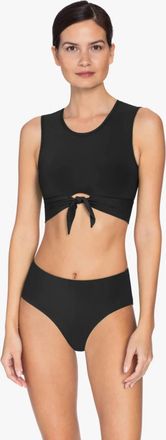 Robin Piccone Ava Tank Bikini Top In Black