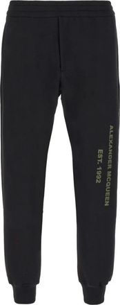 Alexander McQueen Pantaloni - Heren - Sweatpants - Zwart - M - Broeken