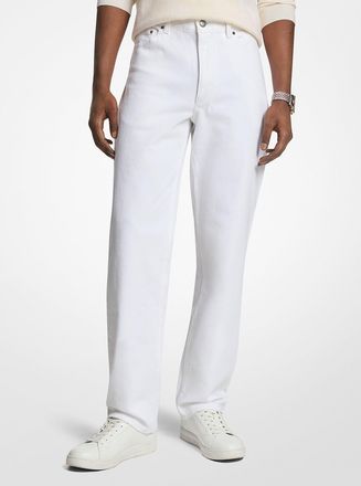 Michael Kors Finn Straight-Leg Stretch Denim Jeans