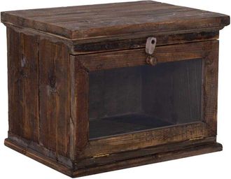 Wanderlust Deco Caja De Madera 40x30x30h Cm