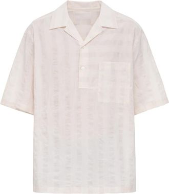 Costumein Polx Clivia 4 Single Shirt - Heren - Korte mouwen Overhemden - Beige - L - Katoen - Overhemden