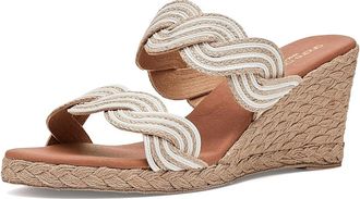 Andr&eacute; Assous Nolita Twist Womens Sandals Natural/White : 6 M, Synthetic