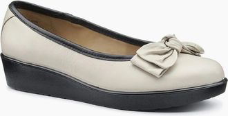 Hotter Womens Jade Womens Low Wedge Pumps - White - Size: 6.5