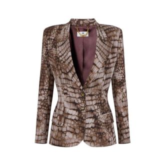 Elisabetta Franchi Donna, Giacche, Marrone, L, new