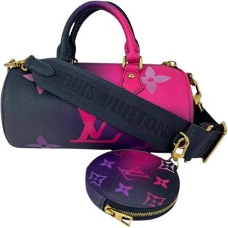 Louis Vuitton Pre-owned Monogram Giant Spring In The City Papillon BB Crossbody Tas - Dames - Vintage Handtas - Roze - ONE Size - Leer - Vintage
