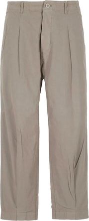 Applied Art Forms Plooibroek met wijde pijpen - Grijs