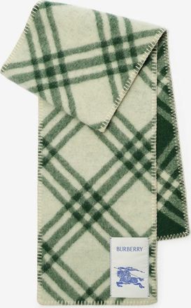 Burberry Check Wool Scarf