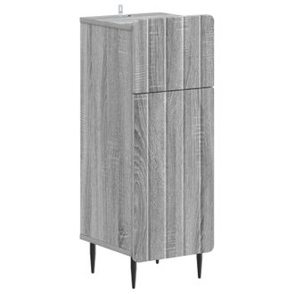 vidaXL Armario De Almacenamiento Para Ba&ntilde;o Zwolle Sonoma Gris Vidaxl