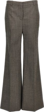 Stella McCartney Gray Wool Flared Womens Pants