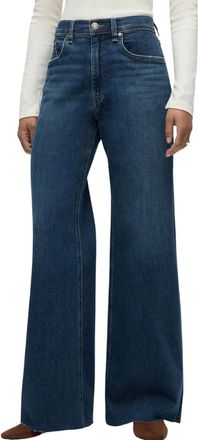 Hudson Womens Jodie Loose Fit Wide Leg With Flap Jean
