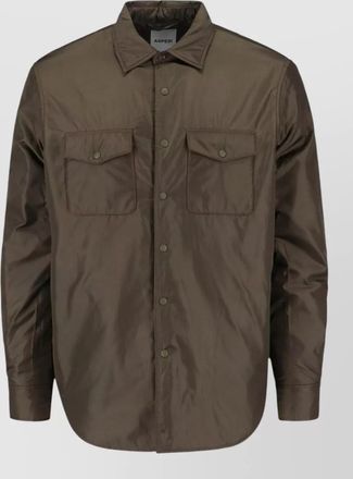 Aspesi casual jacket flap pockets long sleeves