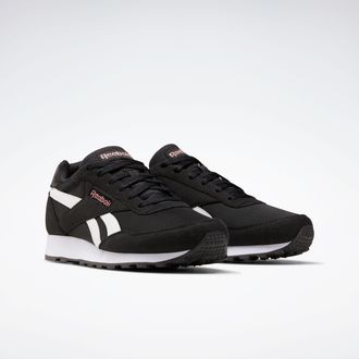 Reebok Classic Sneaker REEBOK CLASSIC REEBOK REWIND RUN, Damen, Gr. 37,5, schwarz-weiss (cschwarz, wei&szlig;, blusmt), Synthetik, Textil, Schuhe Sneaker