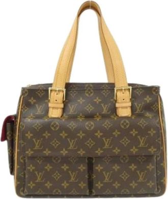 Louis Vuitton Pre-owned Handbags, female, Brown, Size: ONE SIZE Pre-owned Vintage Canvas Handbag