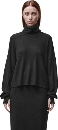 Thom Krom W TS 650 Top - Dames - Coltruien - Zwart - M - Polyester - Truien & Vesten
