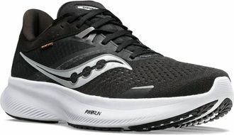 Saucony Mens Ride 16 Running Shoes In Black/white