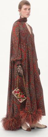 Valentino Garavani Clutch A Spalla Valentino Garavani Vain Ricamata Con Motivo Cherryfic Donna BEIGE/MULTICOLOR UNI