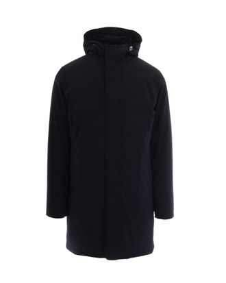 Herno Blue Hooded Water-Repellent Parka