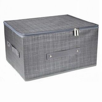 Trade Shop Trade Shop - Scatola Box Salvaspazio Portatutto Contenitore Organizer Cerniera 60x45x24cm 79418