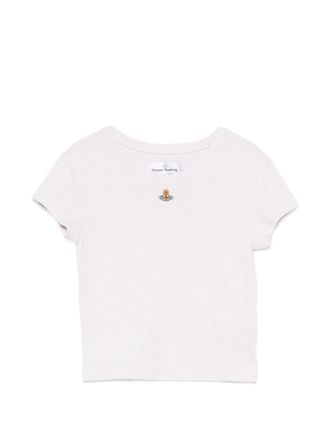 Vivienne Westwood Fitted Ribbed Knit Top With Round Neckline