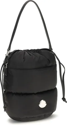 Moncler Womens Caradoc Bucket Bag Black Nylon
