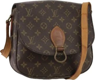 Louis Vuitton Tweedehands Canvas Louis Vuitton tassen - Dames - Vintage Schoudertas - Bruin - ONE Size - Leer - Vintage