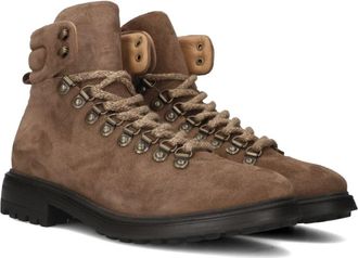 Stefano Lauran Bruine Su&egrave;de Veterschoenen - Heren - Veterlaarzen - Bruin - 46 EU - Su&egrave;de - Schoenen